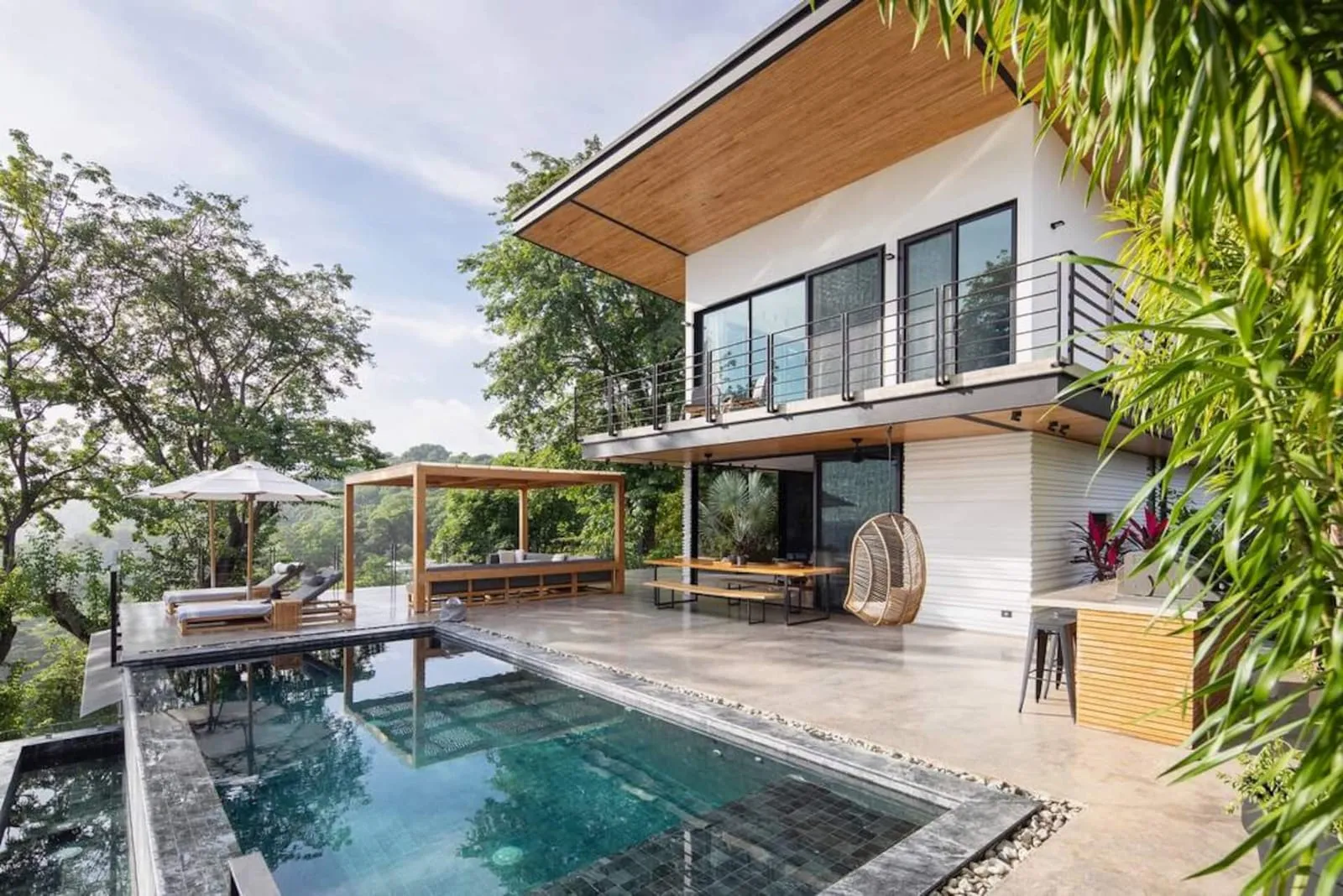 Pool and house in daylight