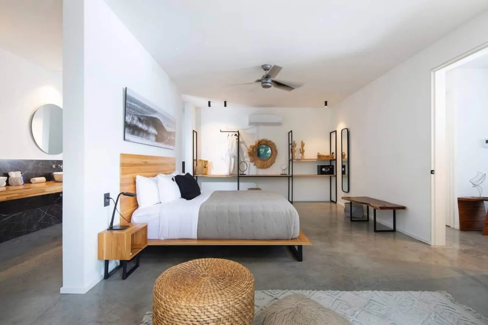 Bedroom with a reading chair