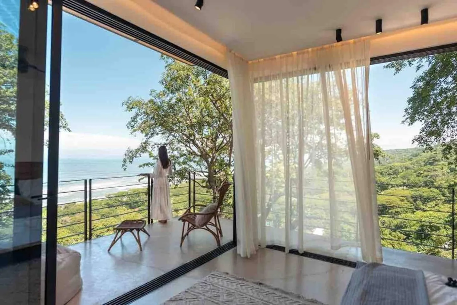 Bedroom window onto the jungle